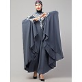 Designer embroidery Irani Kaftan - Grey